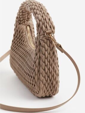 Tan Woven Handbag